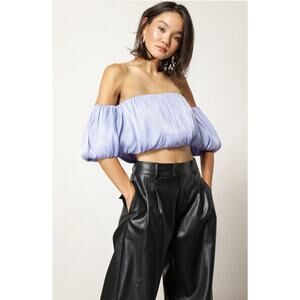 NWT! Line & Dot Audrey Off Shoulder Romantic Blouse - Size Medium